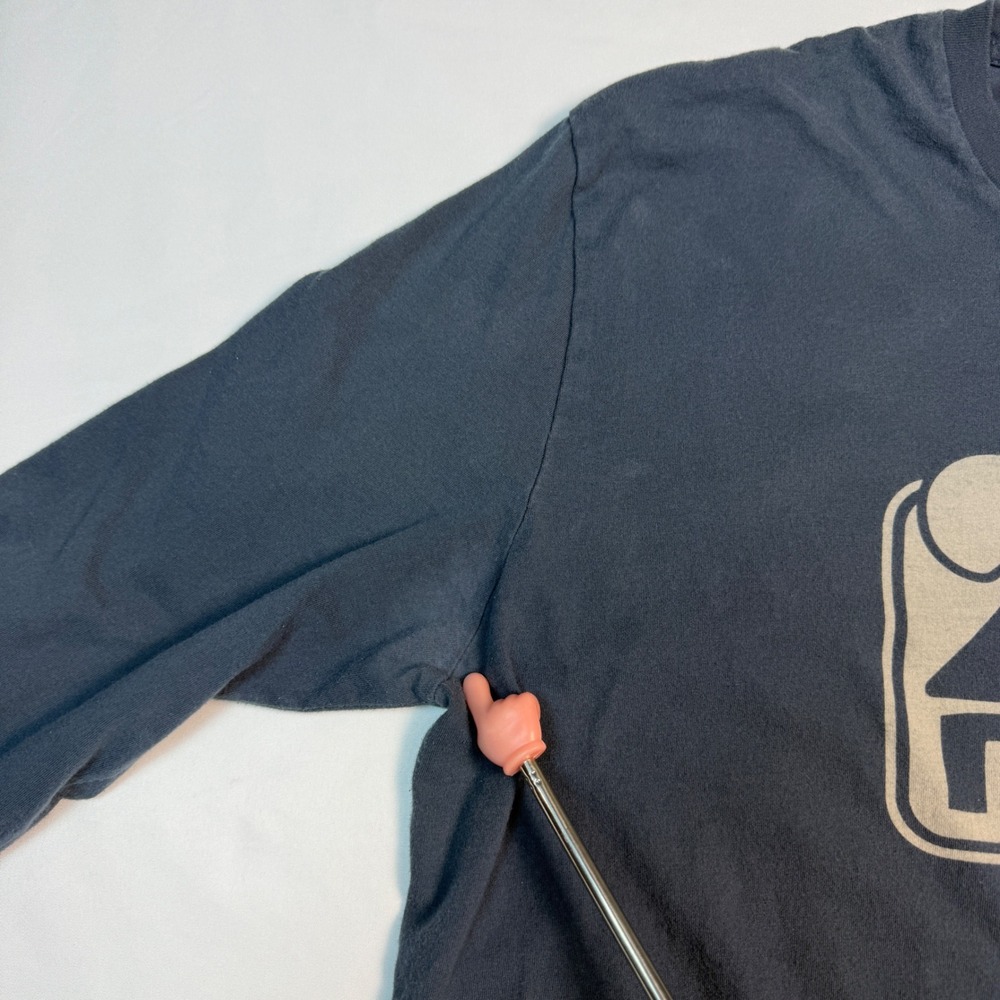 Nativ Graphic Long Sleeve Shirt Mens XL Blue Mountain‎ Logo Wander Far Tee - Picture 3 of 4